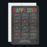 Colourful Calendar Business Holiday Cards<br><div class="desc">Send out warm wishes this holiday season with our stylish calendar cards that your clients and colleagues can keep all year long! More design options are available at orangepulpdesign.com</div>