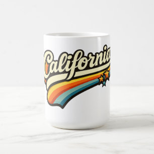 Colourful California Retro Sunset Design Coffee Mug