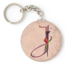 Colourful Calla Initial J