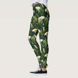 Colourful Calla Lilies Aesthetic Fitness Gym Leggings