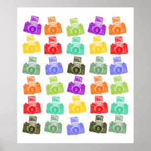 Colourful Cameras Poster