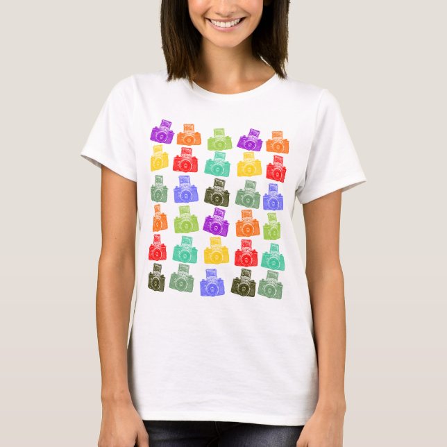 Colourful Cameras T-Shirt (Front)