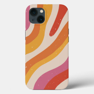 colourful camo design print iPhone 13 case