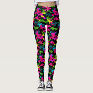 Colourful Camo Retirement Gifts Women Gym Clothes Leggings