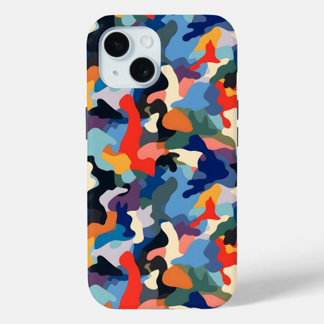 Colourful Camouflage Case-Mate iPhone Case (Back)