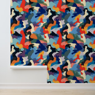 Colourful Camouflage Wallpaper
