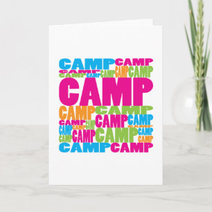 Colourful Camp Card