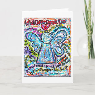 Colourful Cancer Angel Card