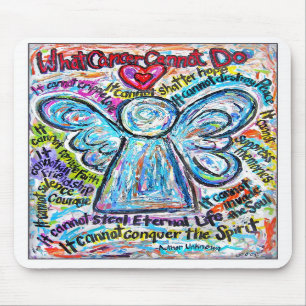 Colourful Cancer Angel Mousepad