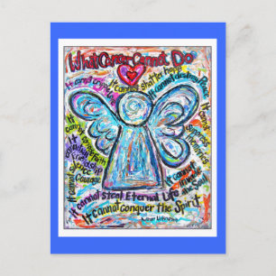 Colourful Cancer Angel Postcard
