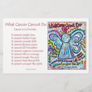 Colourful Cancer Angel Stationery