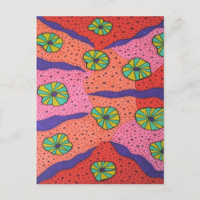 Colourful Candies Abstract  Postcard (Front)