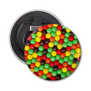 Colourful candies bottle opener