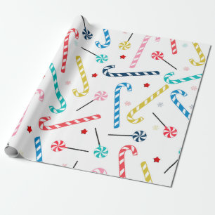 Colourful candies Christmas  Wrapping Paper