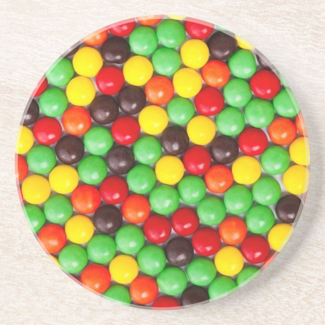 Colourful candies coaster (Front)