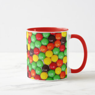 Colourful candies mug