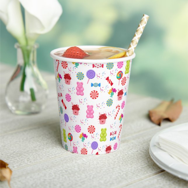 Colourful Candies Paper Cups (Insitu)