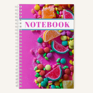 Colourful Candies Pink Notebook