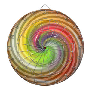 Colourful Candy Abstract Art Dartboard