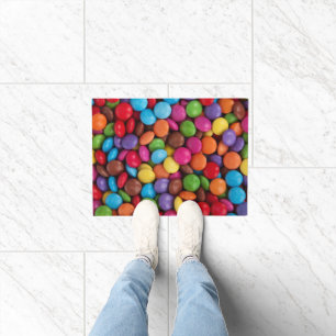 Colourful Candy, Candy Buttons, Sweets, Food Doormat