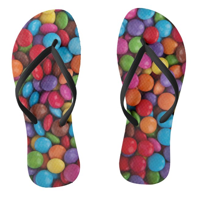 Colourful Candy, Candy Buttons, Sweets, Food Thongs (Footbed)