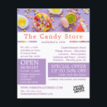 Colourful Candy, Confectionery Supplies Advert Flyer<br><div class="desc">Colourful Candy,  Confectionery Supplies Advertising Flyers By The Business Card Store.</div>