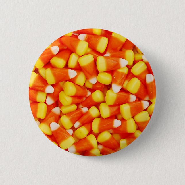 Colourful Candy Corn 6 Cm Round Badge (Front)