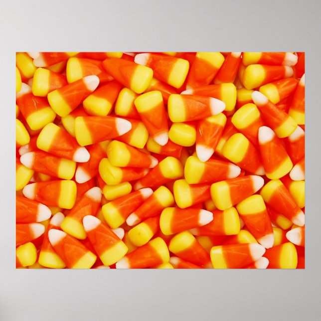 Colourful Candy Corn Poster (Front)