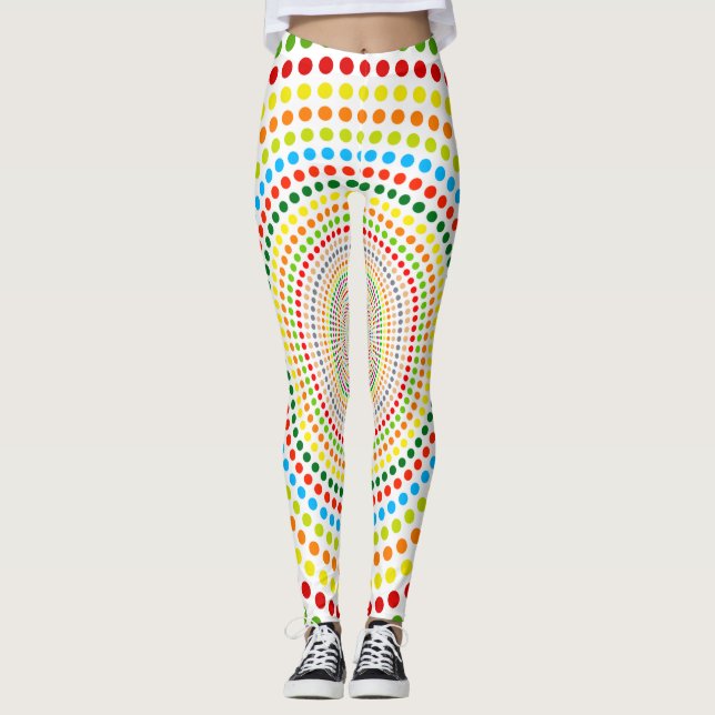 Colourful Candy Dots Leggings (Front)