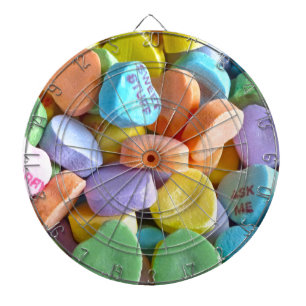 Colourful Candy Hearts Dartboard