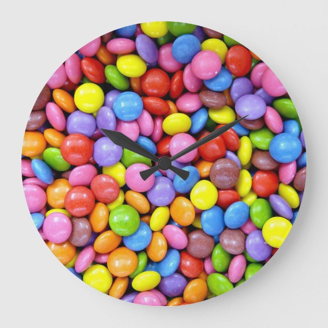 Colourful Candy Large Clock (Front)