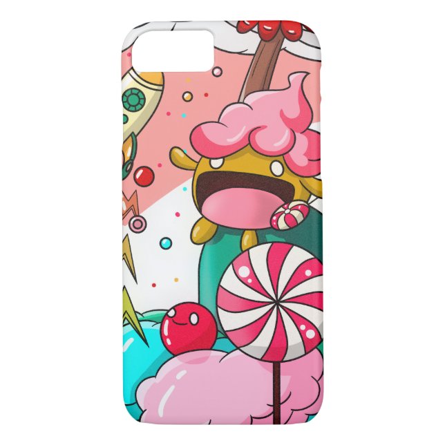Colourful Candy Monster Case-Mate iPhone Case (Back)
