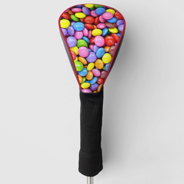 Colourful Candy Pieces Golf Head Cover (Front)