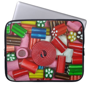 Colourful candy pieces laptop sleeve