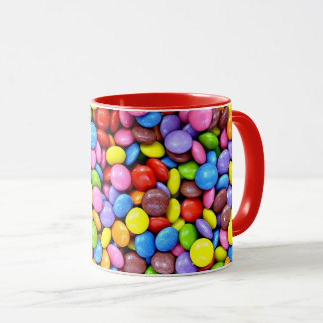 Colourful Candy Pieces Mug (Front Right)