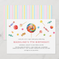 Colourful Candy | Rainbow Lollipop Birthday Party