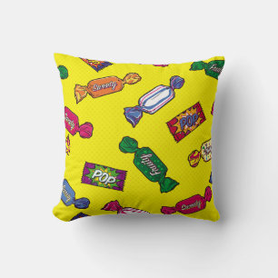 Colourful Candy Seamless Patternart,pop,candy,patt Cushion