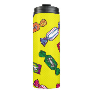 Colourful Candy Seamless Patternart,pop,candy,patt Thermal Tumbler