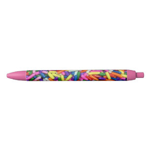 Colourful Candy Sprinkles Black Ink Pen