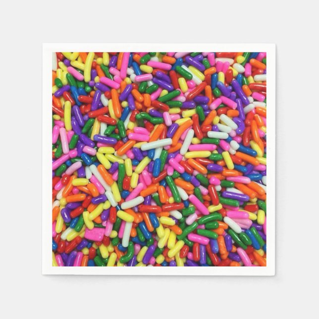 Colourful Candy Sprinkles Napkin (Front)