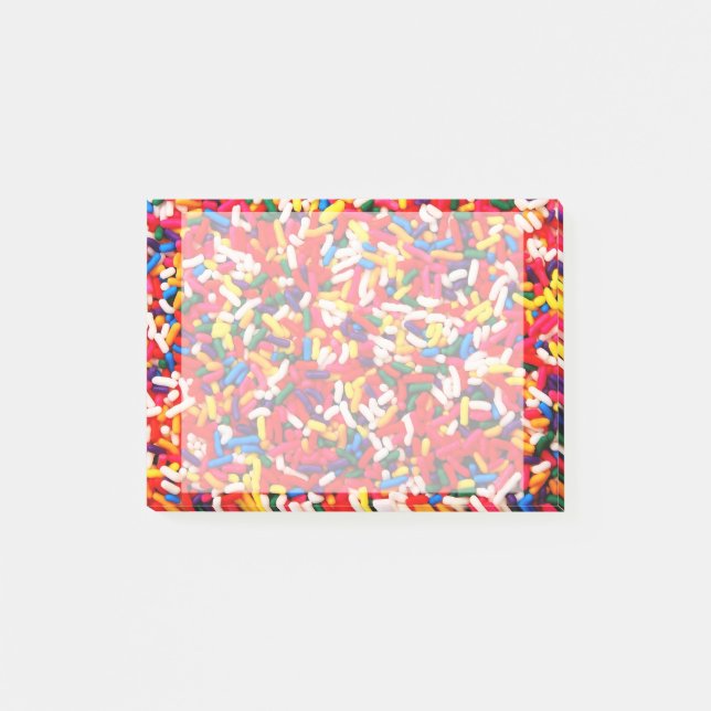Colourful Candy Sprinkles Post-it Notes (Front)