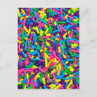 Colourful candy sprinkles print