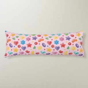 “Colourful Candy Star Body Pillow