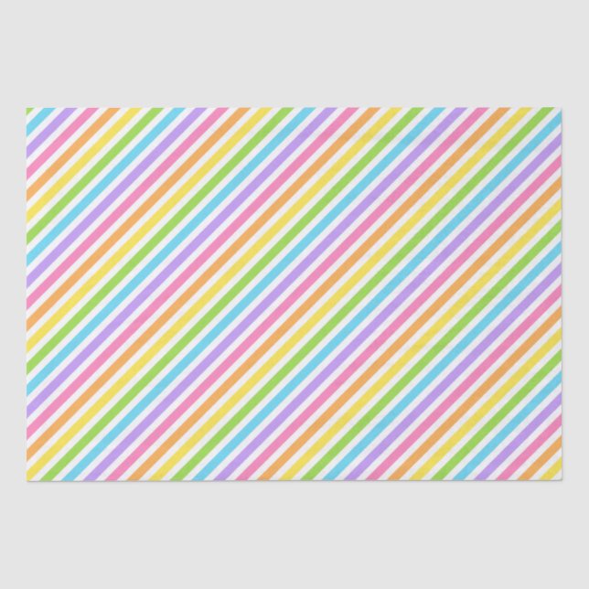 Colourful Candy Stripe Tissue Paper (Front)
