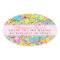 Colourful Candy Sweet 16 Favour Thank You Sticker
