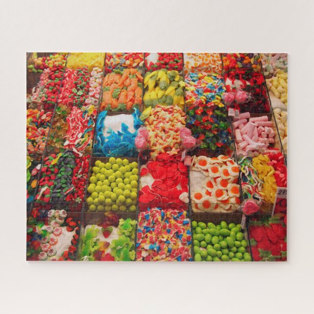 Colourful candy sweet shop jigsaw puzzle (Horizontal)