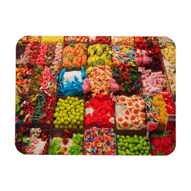 Colourful candy sweet shop magnet (Horizontal)