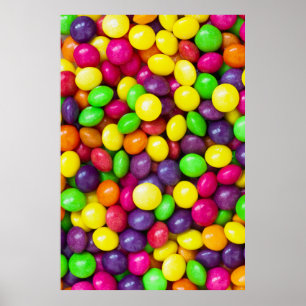 Colourful candy's background poster