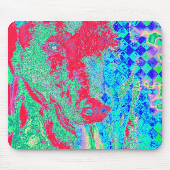 Colourful Canine Mouse Pad (Front)