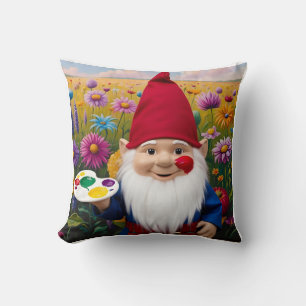 Colourful Canvas Gnome: Mother's Day Art Cushion